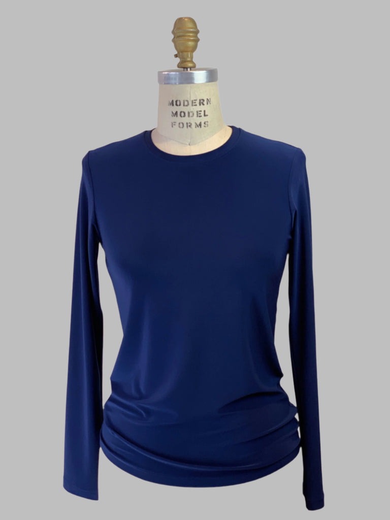 Long Sleeve Navy Crew Neck Jersey