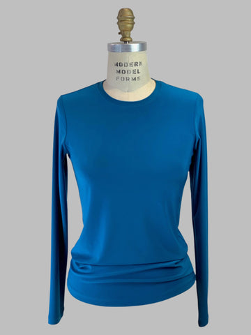 Long Sleeve Cerulean Crew Neck Jersey