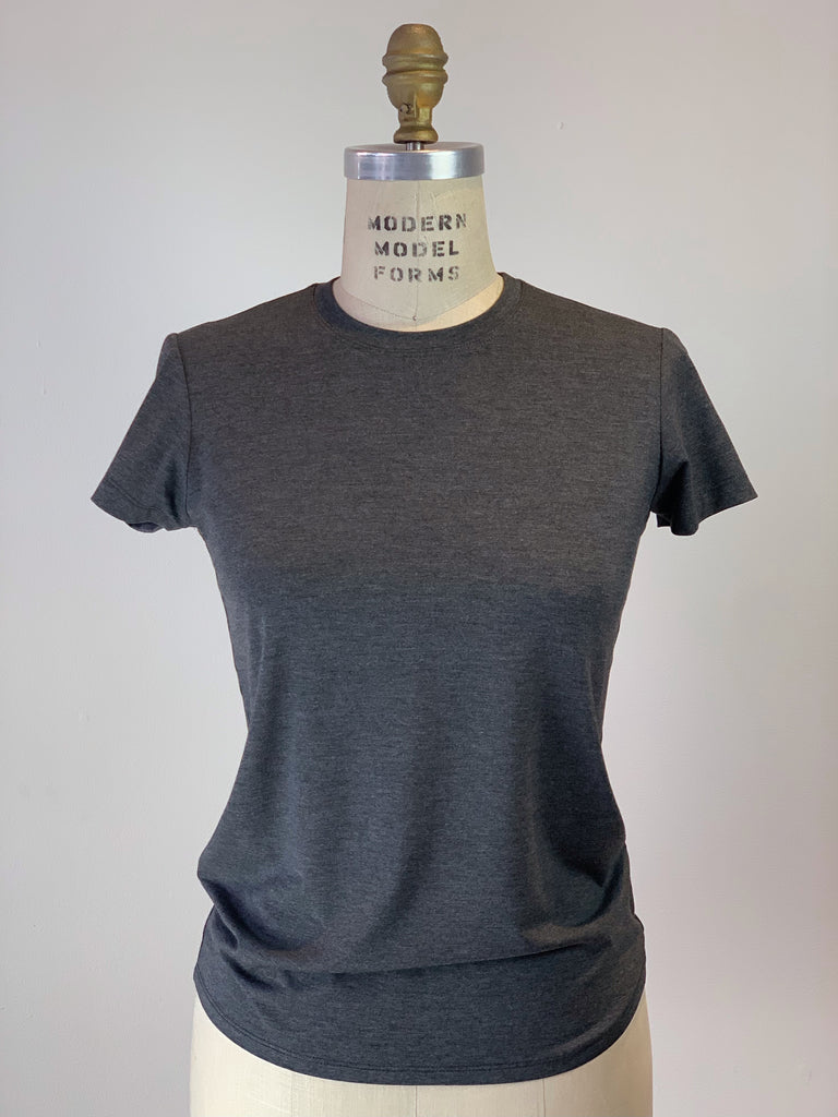 Perfect Crew Neck T-Shirt Charcoal Grey