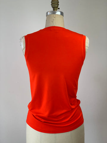Perfect Sleeveless T-Shirt Persimmon