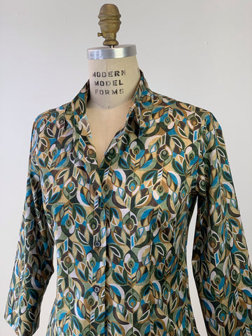 Women’s Jewelled Peacock Liberty Tana Lawn Shirt