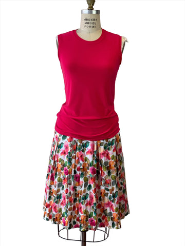 Summer Garden Tucked Pocket Skirt