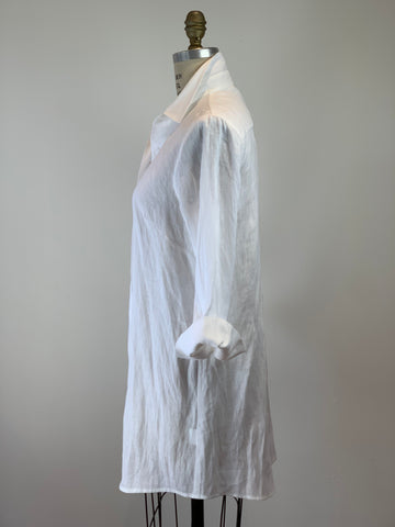 White Linen Artist's Shirt
