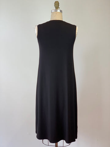 Perfect Sleeveless T-Shirt Dress Black