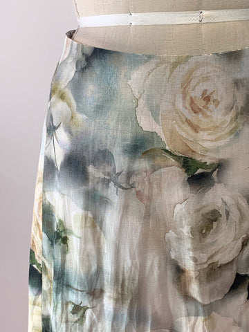 Vintage Roses A Line Skirt