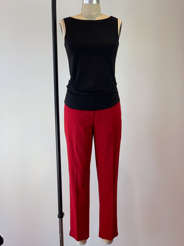 Slim Ankle Length Pant Red