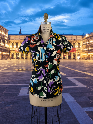 WOMEN’S FLORAL FRIEZE LIBERTY TANA LAWN SHIRT