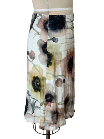 Floating Floral A Line Skirt