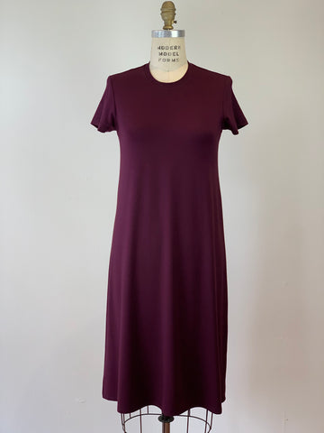 Perfect T-Shirt Dress Merlot