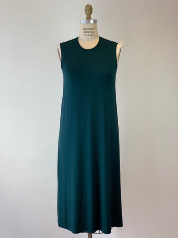 Perfect Sleeveless T-Shirt Dress Forest Green