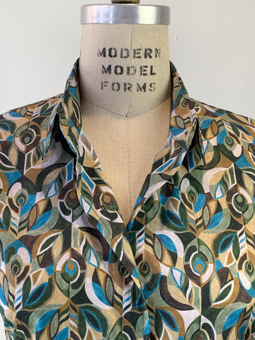 Women’s Jewelled Peacock Liberty Tana Lawn Shirt