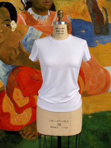 PERFECT WHITE CREW NECK T-SHIRT