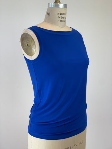 Boat Neck Plum Royal Blue Tank