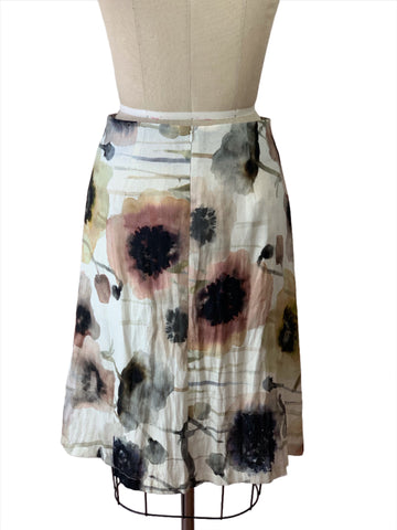 Floating Floral A Line Skirt