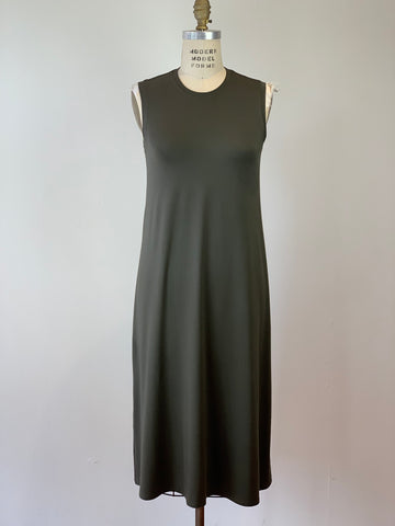 Perfect Sleeveless T-Shirt Dress Olive