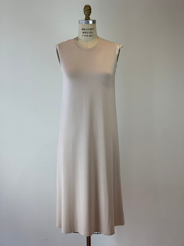 Perfect Sleeveless T-Shirt Dress Sand
