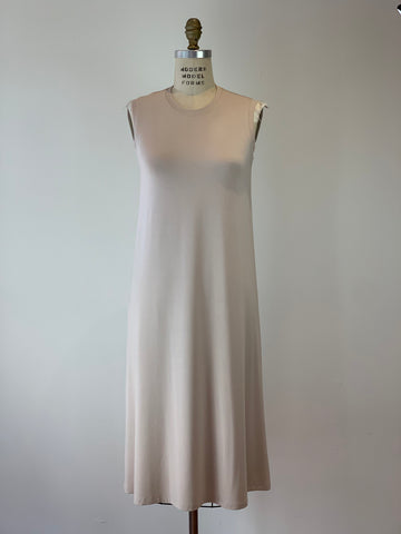 Perfect Sleeveless T-Shirt Dress Sand