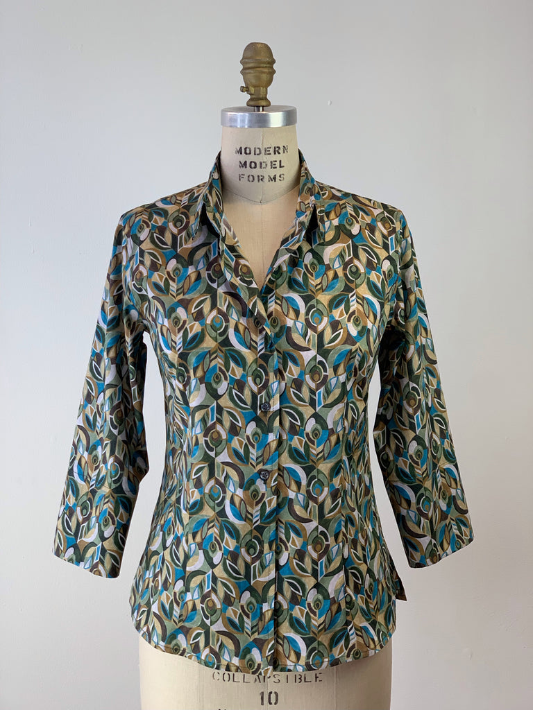 Women’s Jewelled Peacock Liberty Tana Lawn Shirt