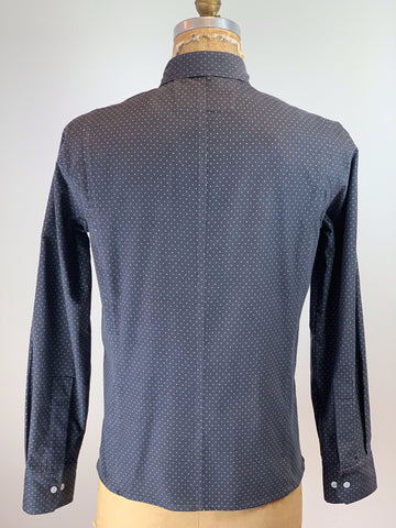 Men's Mid Grey Pin Dot Ultra Soft Fine Wale Cord Utility Shirt