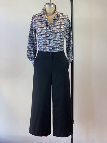 Women’s Black Brushed Cotton Utility Pant