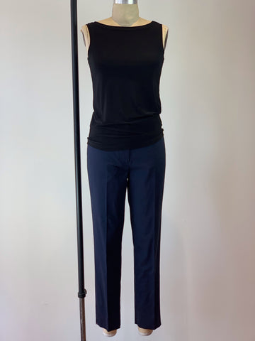 Slim Ankle Length Pant Navy