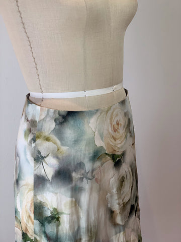 Vintage Roses A Line Skirt