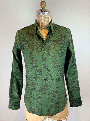 Men's Forest Floral Ultra Soft Fine Wale Corduroy Shirt