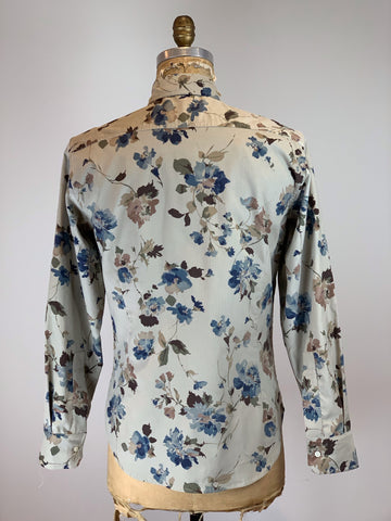 Men's Scattered Flowers Ultra Soft Fine Wale Corduroy Shirt