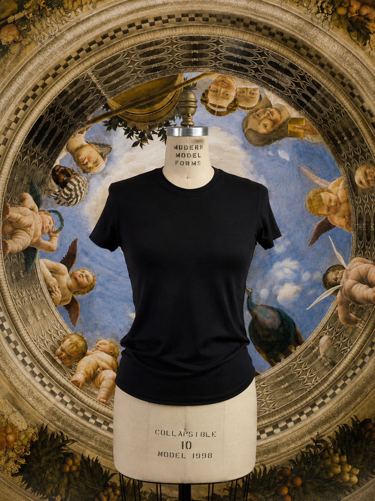 PERFECT BLACK CREW NECK T-SHIRT