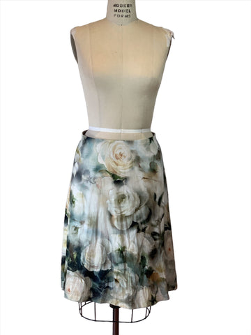 Vintage Roses A Line Skirt