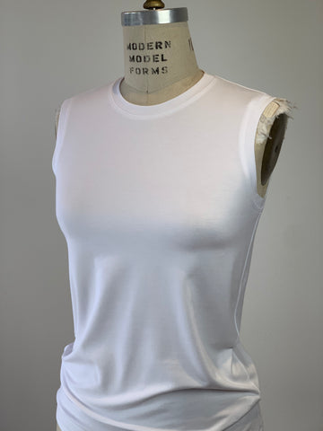 Perfect Sleeveless T-Shirt White