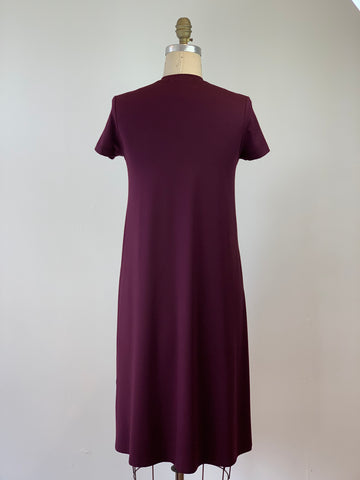 Perfect T-Shirt Dress Merlot