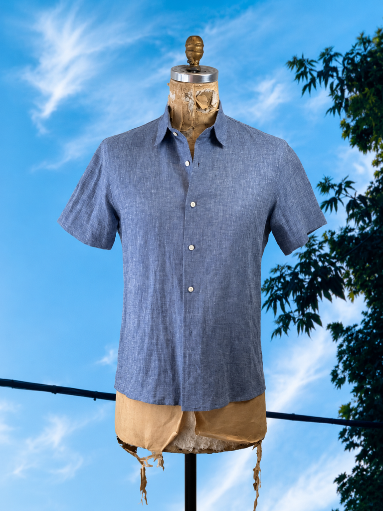 MEN’S CHAMBRAY LINEN SHIRT