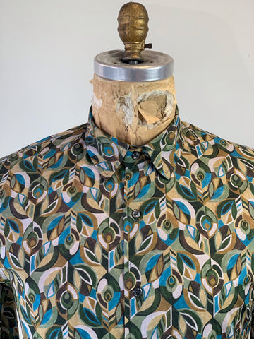 Men’s Jewelled Peacock Liberty Tana Lawn Shirt