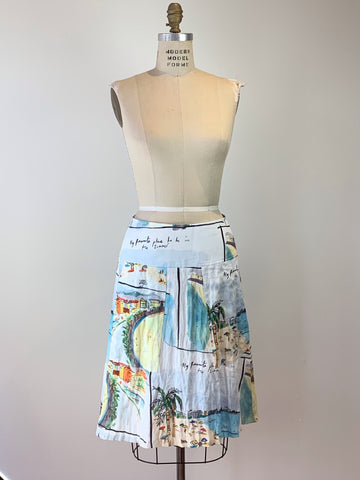 St. Tropez Flared Pocket Skirt