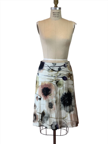 Floating Floral A Line Skirt