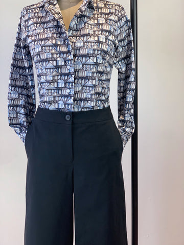 Women’s Black Brushed Cotton Utility Pant