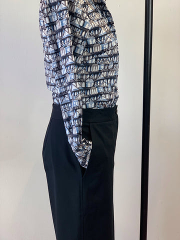 Women’s Black Brushed Cotton Utility Pant