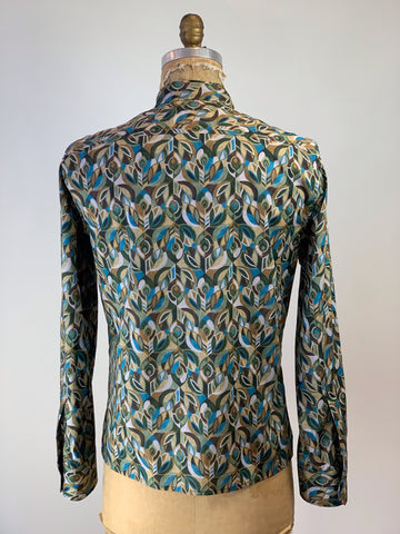 Men’s Jewelled Peacock Liberty Tana Lawn Shirt