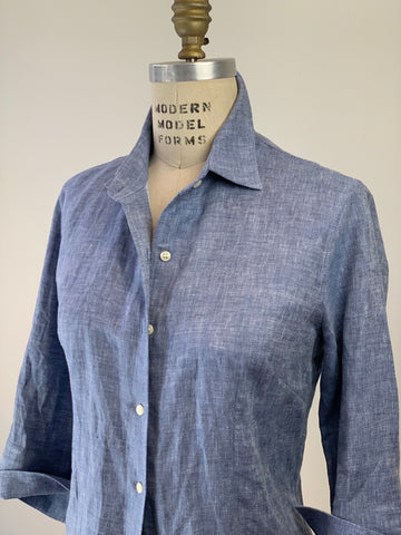 WOMEN’S CHAMBRAY LINEN SHIRT