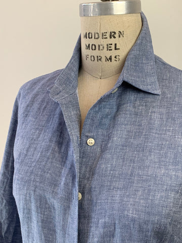 WOMEN’S CHAMBRAY LINEN SHIRT