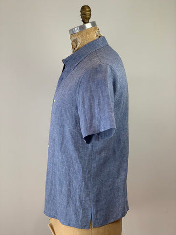 MEN’S CHAMBRAY LINEN SHIRT