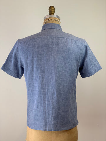 MEN’S CHAMBRAY LINEN SHIRT