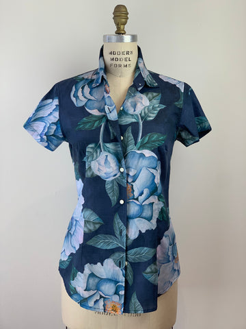 WOMEN’S GIANT FLORAL LIBERTY TANA LAWN SHIRT
