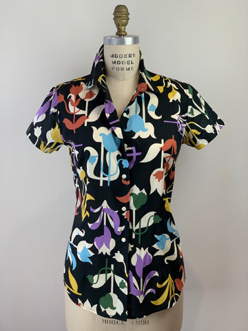 WOMEN’S FLORAL FRIEZE LIBERTY TANA LAWN SHIRT