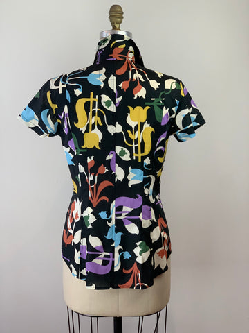 WOMEN’S FLORAL FRIEZE LIBERTY TANA LAWN SHIRT
