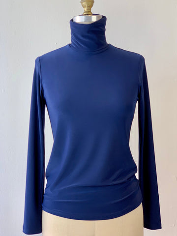 Long Sleeve Navy Turtleneck Jersey