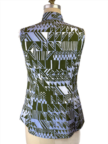 Women's Sleeveless Primitive Geometric Shirt